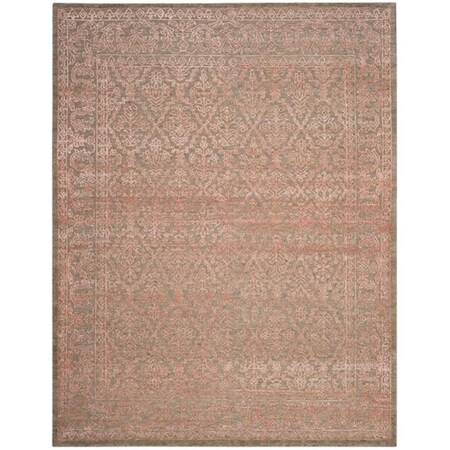 Safavieh 9 x 12 ft. Chester Hand Knotted Large Rectangle Area RugDark Beig & Coral CHS522A-9